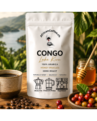 Congo Lake Kivu Coffee - Honey Process, Omni Roast | AfricanCoffee.ch