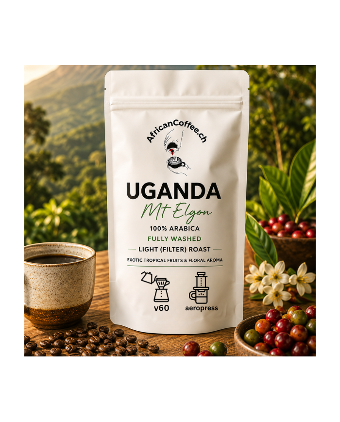 Uganda - 100% Arabica Washed - Light (Filter) Roast | AfricanCoffee.ch