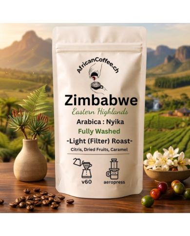 Zimbabwe Nyika Arabica - Washed, Filter Roast | AfricanCoffee.ch