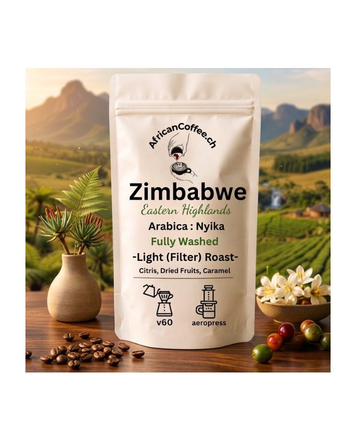 Zimbabwe Nyika Arabica - Washed, Filter Roast | AfricanCoffee.ch
